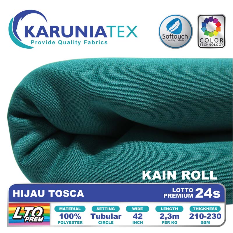Lotto Premium 24S - Hijau Tosca - Karunia Textile Bandung