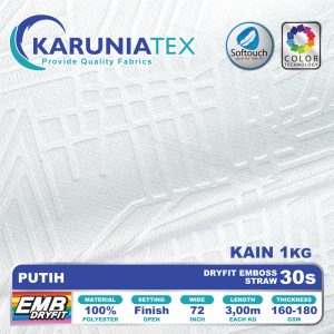 kain dryfit embos straw